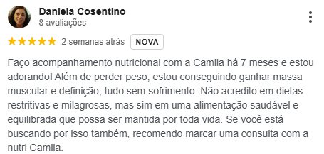 Avaliação de Daniela