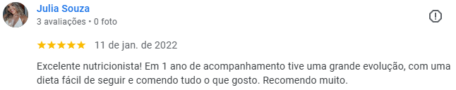 Avaliação de Julia Souza